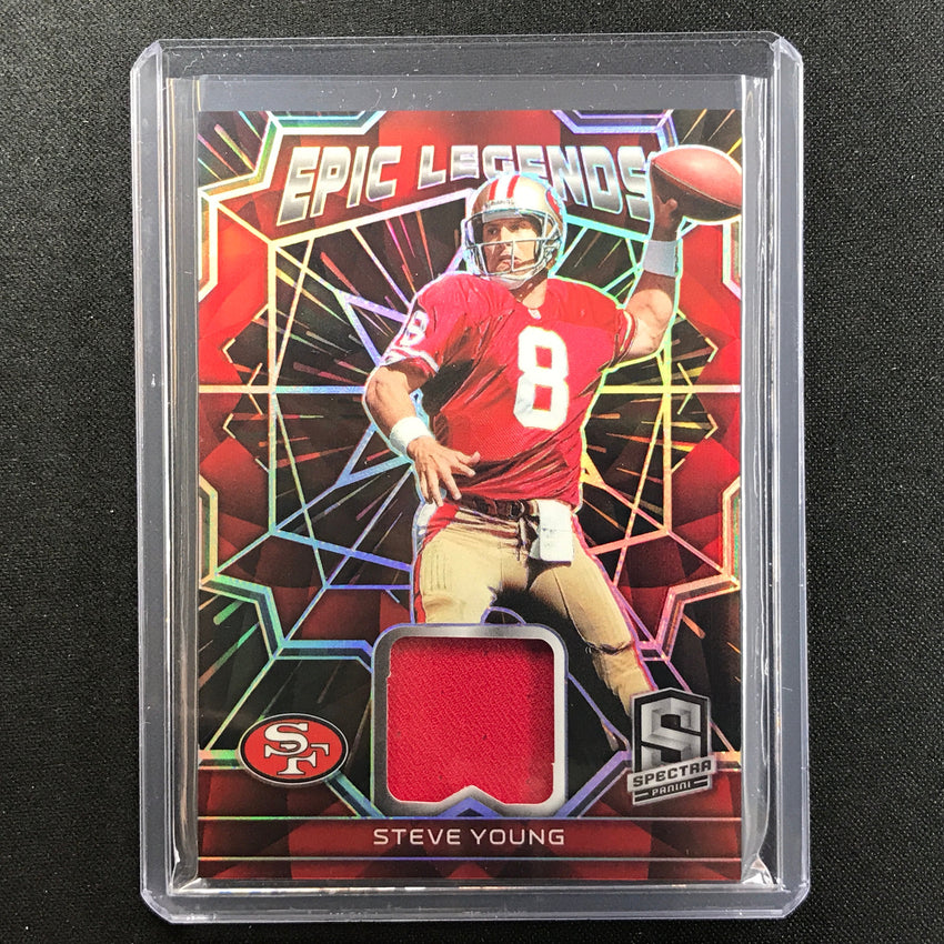2022 Spectra Steve Young Epic Legends Relic 10/75