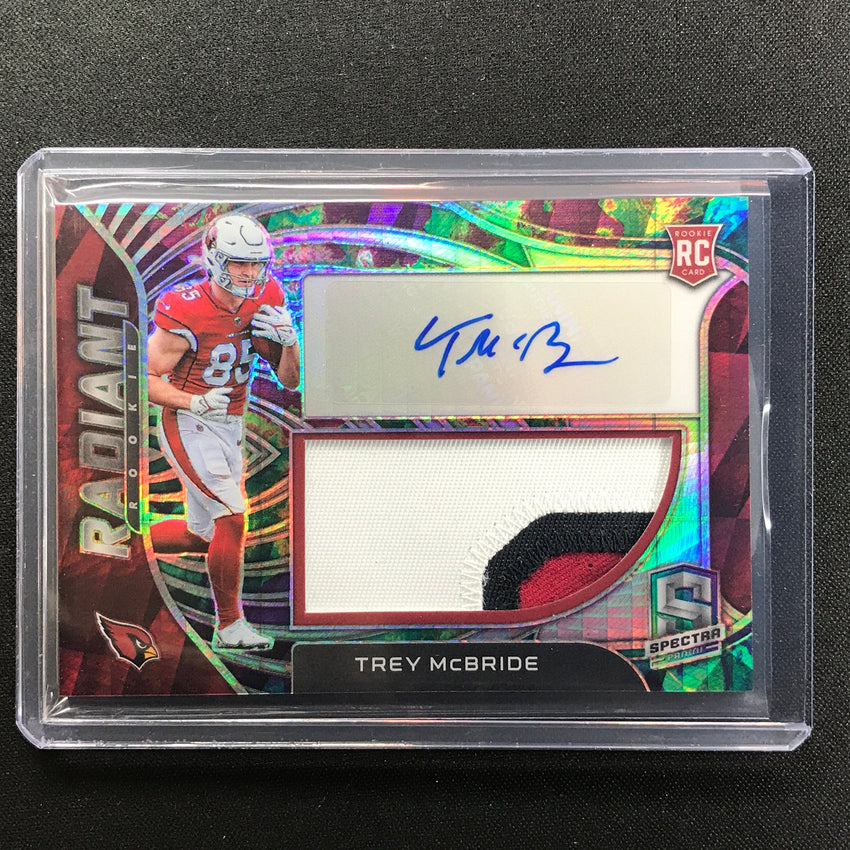 2022 Spectra Trey Mcbride Radiant Rookie Patch Auto 28/75