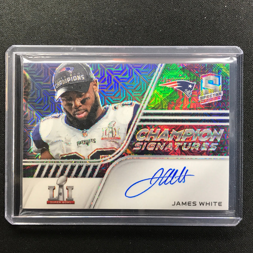 2022 Spectra James White Champion Signatures Auto 10/25