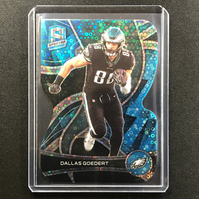 2022 Spectra DALLAS GOEDERT Die Cut Neon Blue 2/50
