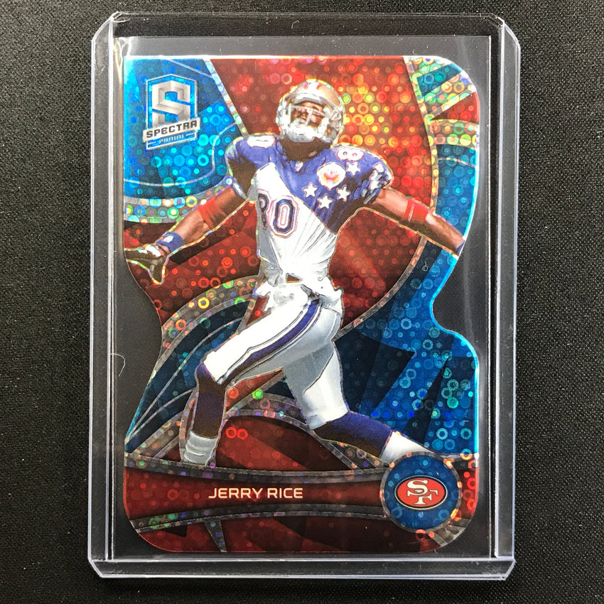 2022 Spectra JERRY RICE Die Cut Neon Blue 39/50