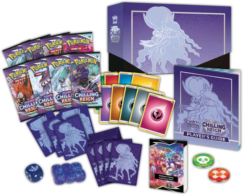 Pokemon TCG Sword and Shield Chilling Reign - Shadow Rider Calyrex Elite Trainer Box-Cherry Collectables
