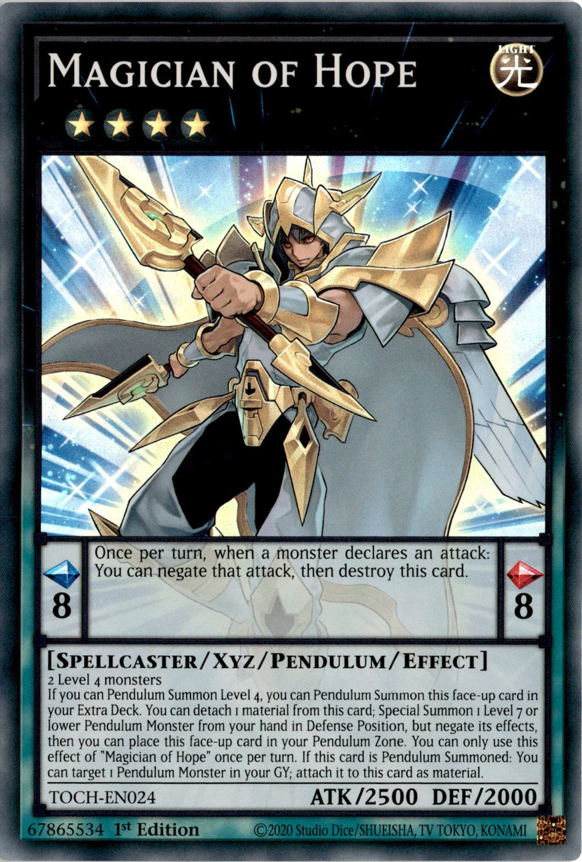 Magician of Hope - TOCH-EN024 - Super Rare 1st Edition-Cherry Collectables