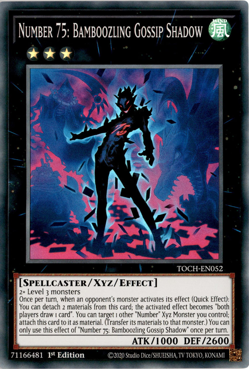 Number 75: Bamboozling Gossip Shadow - TOCH-EN052 - Super Rare 1st Edition-Cherry Collectables