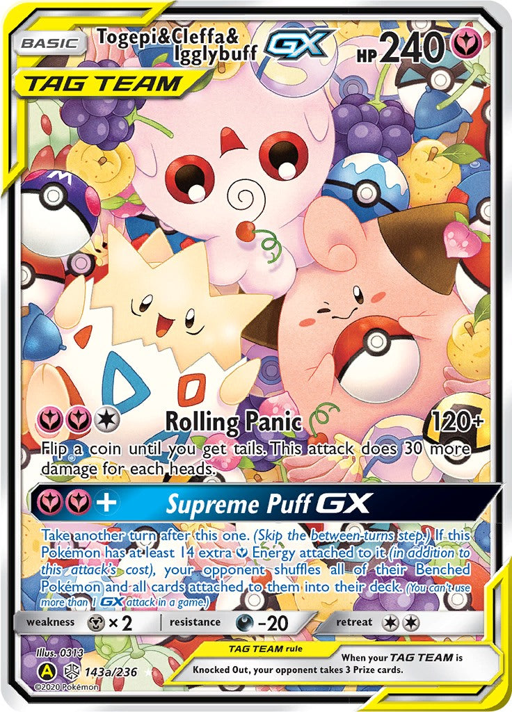 Togepi And Cleffa And Igglybuff GX - 143a/236 - Alternate Art Promo