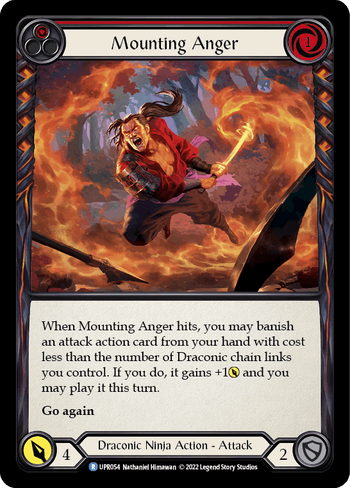 Mounting Anger (Red) - UPR054 - Rare Uprising