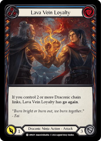 Lava Vein Loyalty (Blue) - UPR071 - Common Uprising