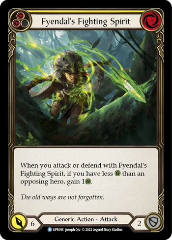 Fyendal's Fighting Spirit (Yellow) - UPR195 - Rare Uprising