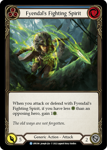 Fyendal's Fighting Spirit (Blue) - UPR196 - Rare Uprising