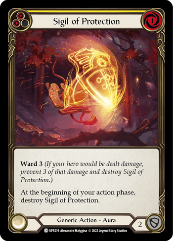 Sigil of Protection (Yellow) - UPR219 - Common Uprising