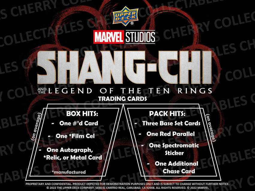 Upper Deck Marvel Studios Shang-Chi And The Legend Of The Ten Rings Hobby Box (Pre Order Mar 22)-Non Sport Trading Cards-Cherry