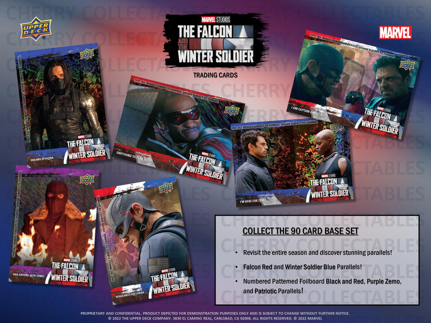 Upper Deck Marvel Studios The Falcon and the Winter Soldier Hobby Pack (Pre Order Jan 18)-Non Sport Trading Cards-Cherry