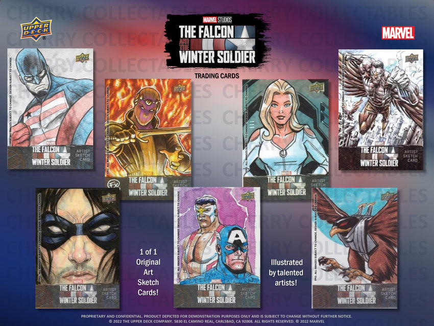 Upper Deck Marvel Studios The Falcon and the Winter Soldier Hobby Pack (Pre Order Jan 18)-Non Sport Trading Cards-Cherry