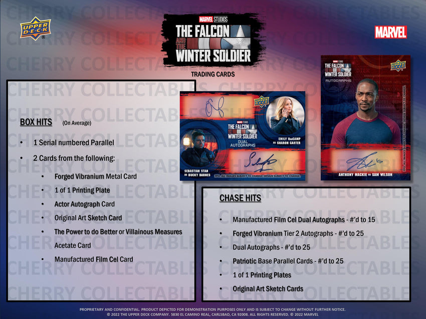 Upper Deck Marvel Studios The Falcon and the Winter Soldier Hobby Pack (Pre Order Jan 18)-Non Sport Trading Cards-Cherry
