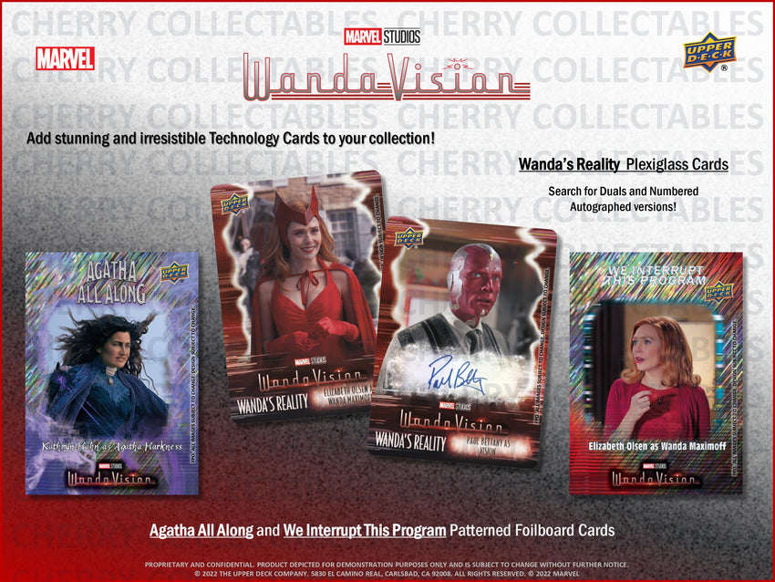 Upper Deck Marvel Studios WandaVision Hobby Box-Non Sport Trading Cards-Cherry