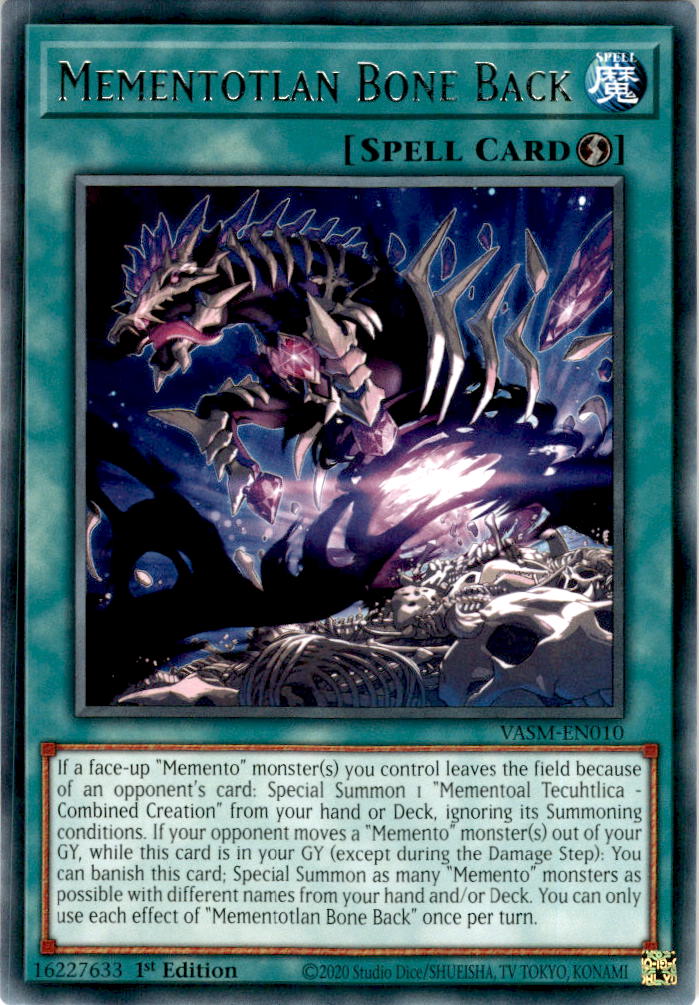 Mementotlan Bone Back - VASM-EN010 - Rare 1st Edition