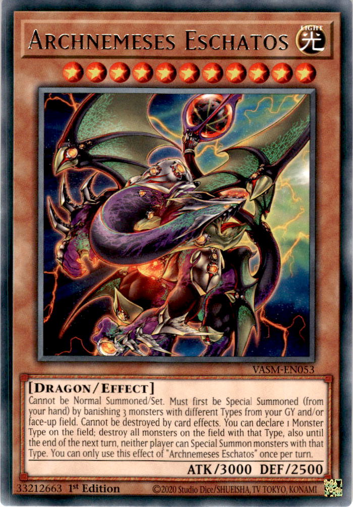 Archnemeses Eschatos - VASM-EN053 - Rare 1st Edition