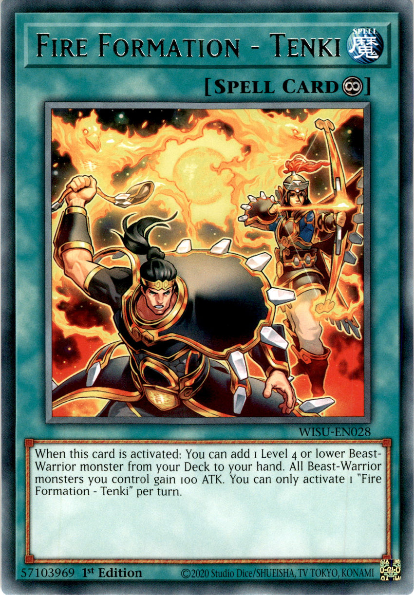Fire Formation - Tenki - WISU-EN028 - Rare 1st Edition