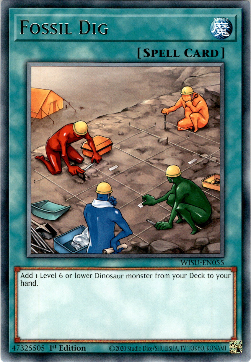 Fossil Dig - WISU-EN055 - Rare 1st Edition
