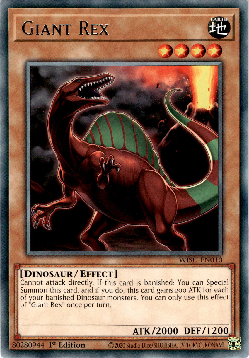 Giant Rex - WISU-EN010 - Rare 1st Edition