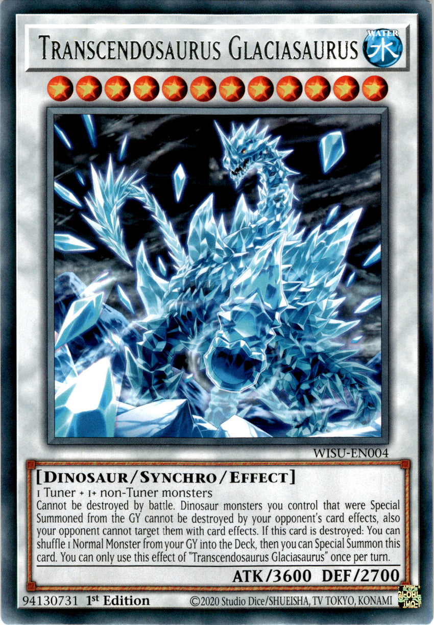 Transcendosaurus Glaciasaurus - WISU-EN004 - Rare 1st Edition