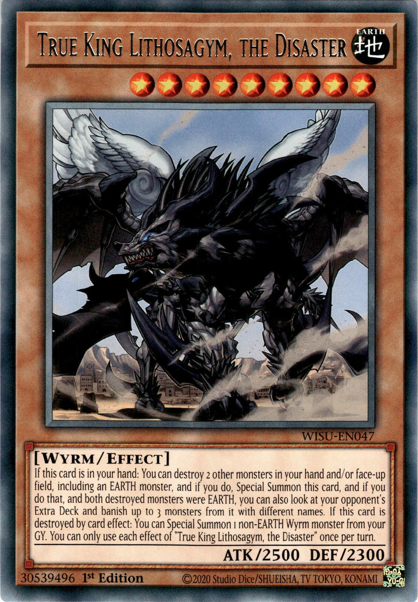 True King Lithosagym, the Disaster - WISU-EN047 - Rare 1st Edition