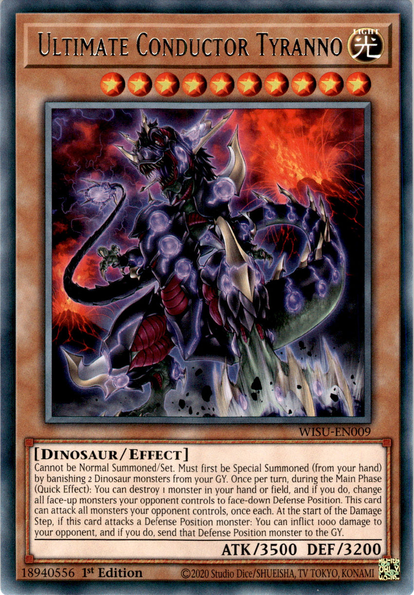 Ultimate Conductor Tyranno - WISU-EN009 - Rare 1st Edition