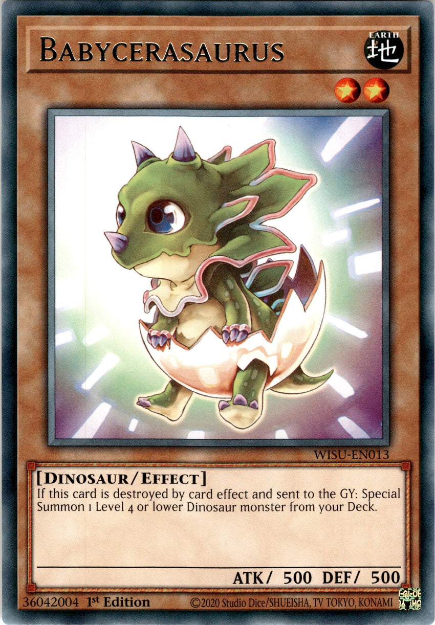 Babycerasaurus - WISU-EN013 - Rare 1st Edition