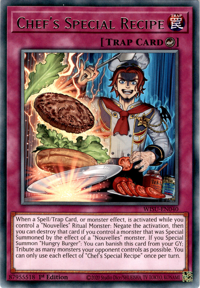 Chef's Special Recipe - WISU-EN040 - Rare 1st Edition