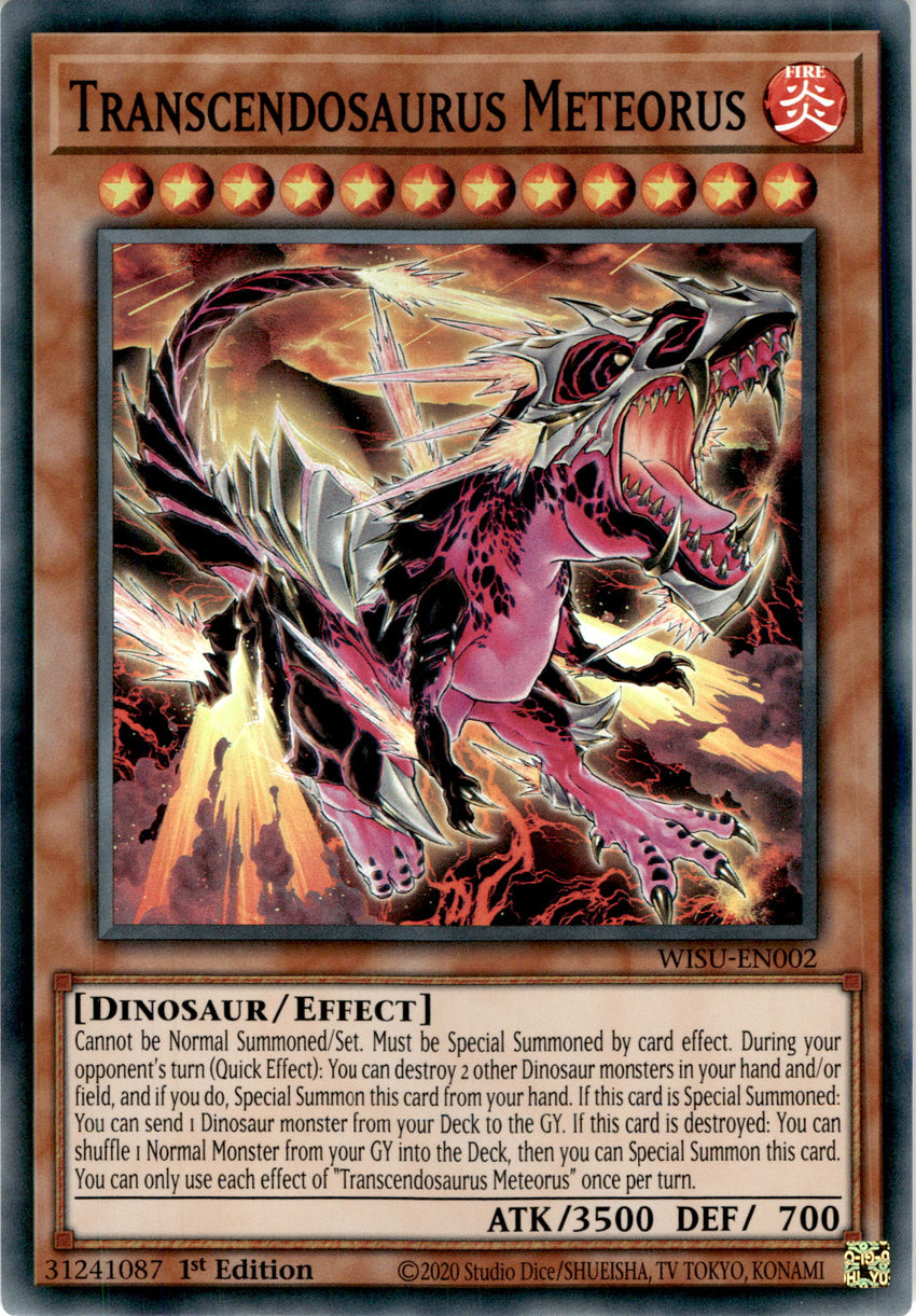 Transcendosaurus Gigantozowler - WISU-EN003 - Super Rare 1st Edition