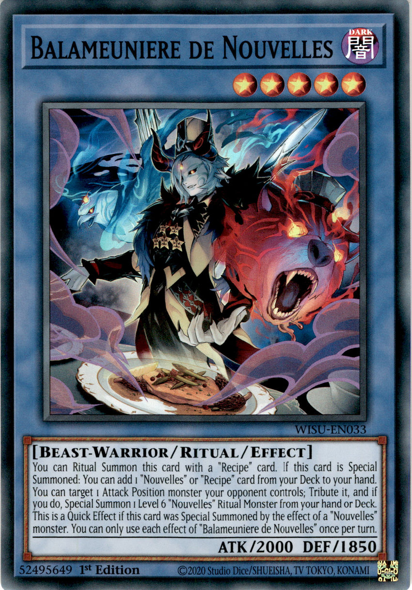 Balameuniere de Nouvelles - WISU-EN033 - Super Rare 1st Edition