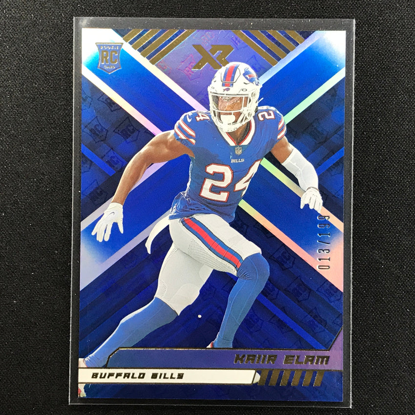 2022 Xr Kaiir Elam Rookie Blue Base 13/199
