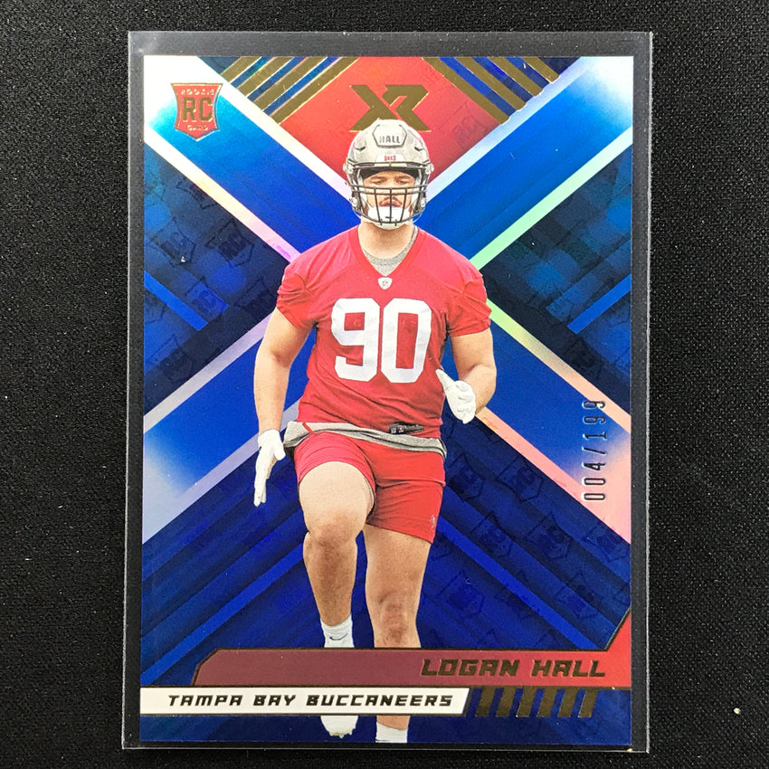 2022 Xr Logan Hall Rookie Blue Base 4/199