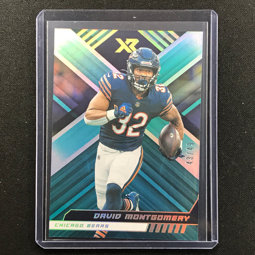 2022 Xr David Montgomery Teal Base 43/49