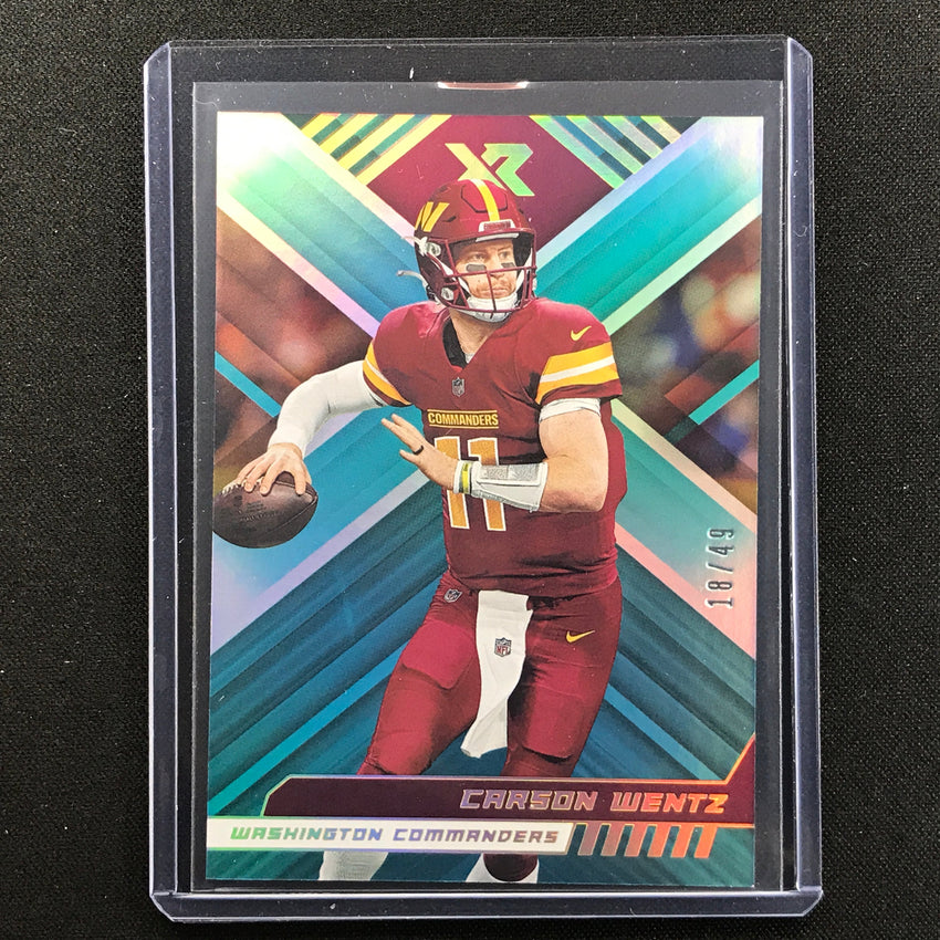 2022 Xr Carson Wentz Teal Base 18/49