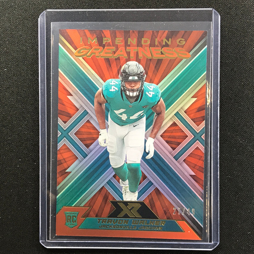 2022 Xr Travon Walker Rookie Impending Greatness Orange 27/49