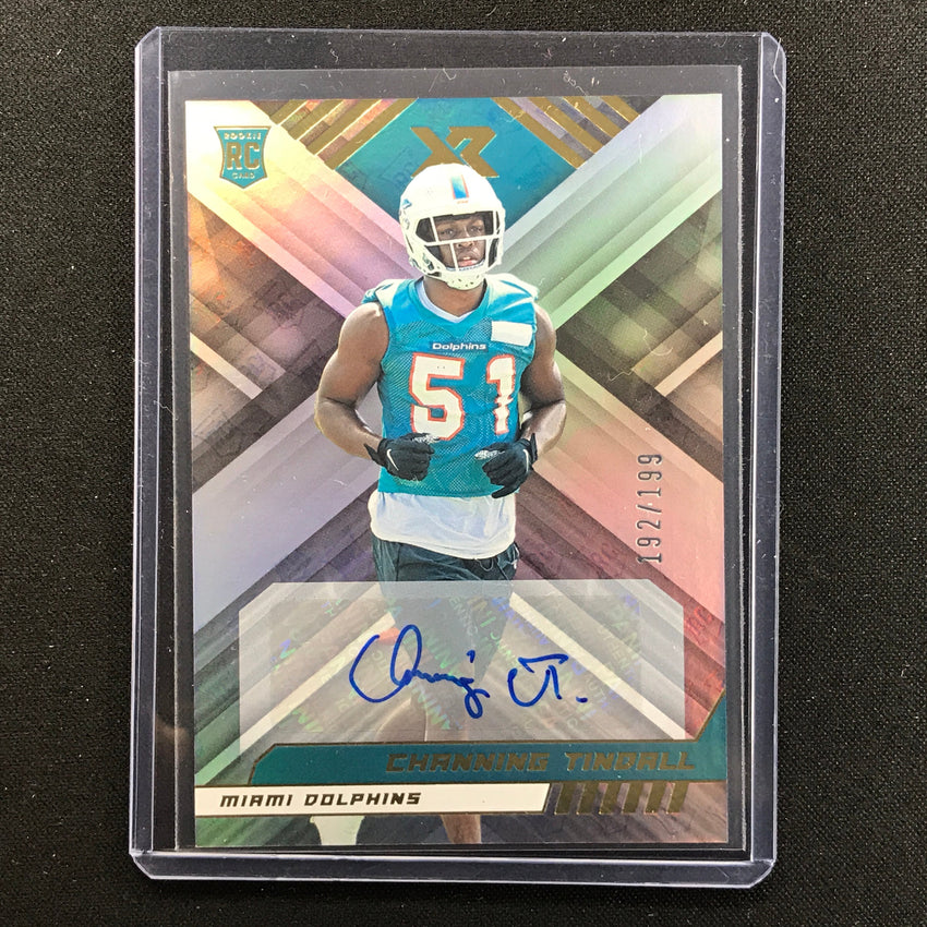 2022 Xr Channing Tindall Rookie Autographs Silver 192/199
