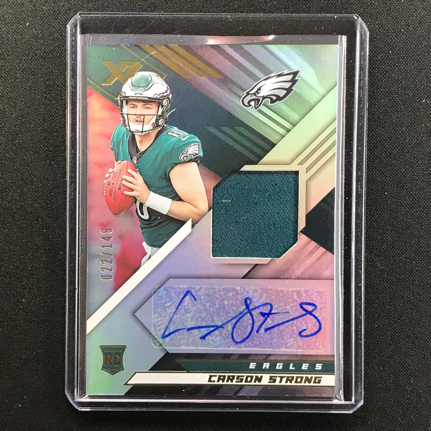 2022 Xr Carson Strong Rookie Jersey Auto 22/149
