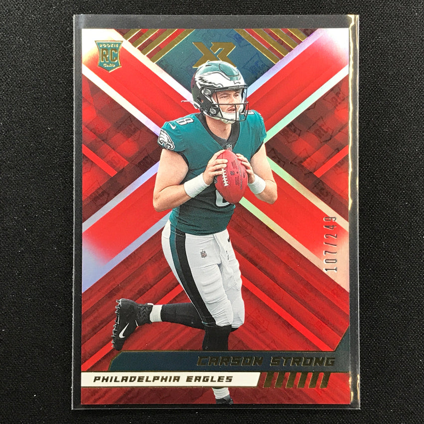 2022 Xr Carson Strong Rookie Red Base 107/249