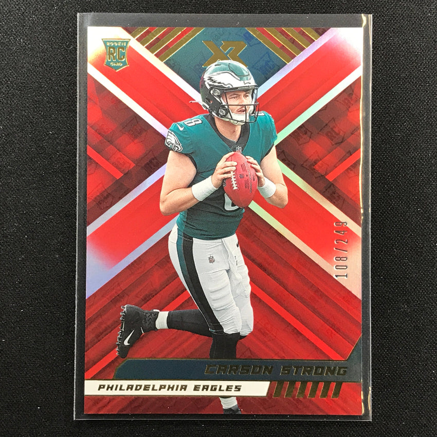 2022 Xr Carson Strong Rookie Red Base 108/249