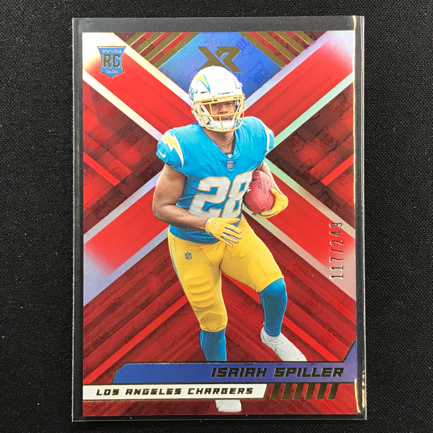 2022 Xr Isaiah Spiller Rookie Red Base 117/249