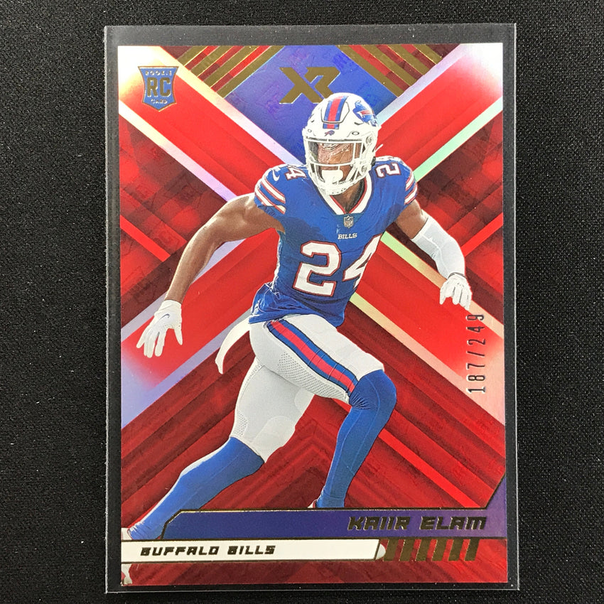 2022 Xr Kaiir Elam Rookie Red Base 187/249