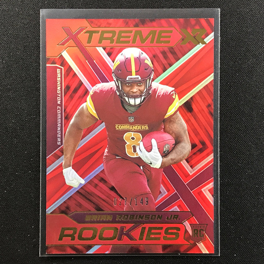 2022 Xr Brian Robinson Jr Xtreme Rookies Red 27/149