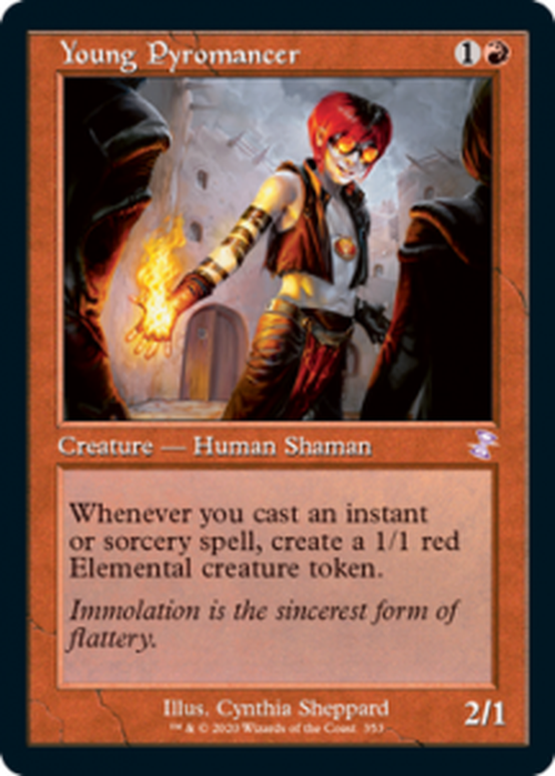 FOIL Young Pyromancer 353 - Timeshifted - Time Spiral Remastered-Cherry Collectables