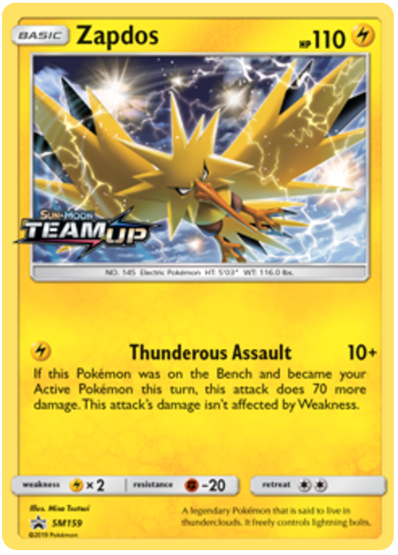 Zapdos - SM159 - Pre-Release Promo-Cherry Collectables