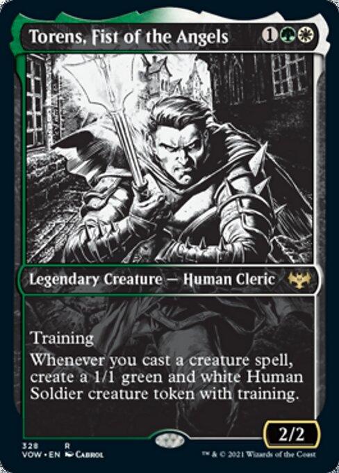 Foil Showcase Torens Fist Of The Angels - No 328 Rare Crimson Vow