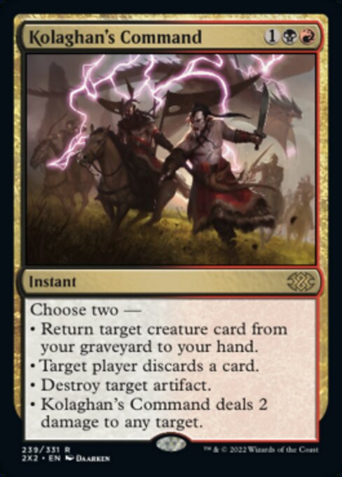 Kolaghan's Command 239 /331 - Rare Double Masters 2022