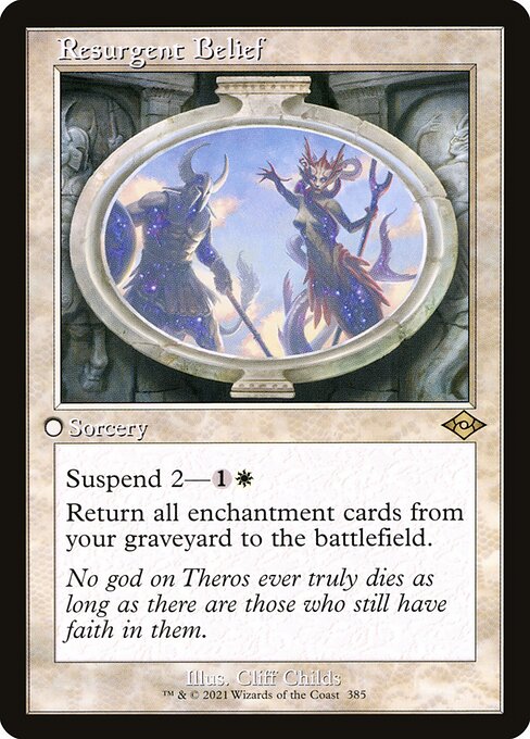 FOIL RETRO Resurgent Belief #385 - MH2 Modern Horizons 2