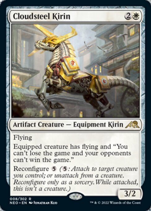 Cloudsteel Kirin 8/302 -  Kamigawa Neon Dynasty RARE