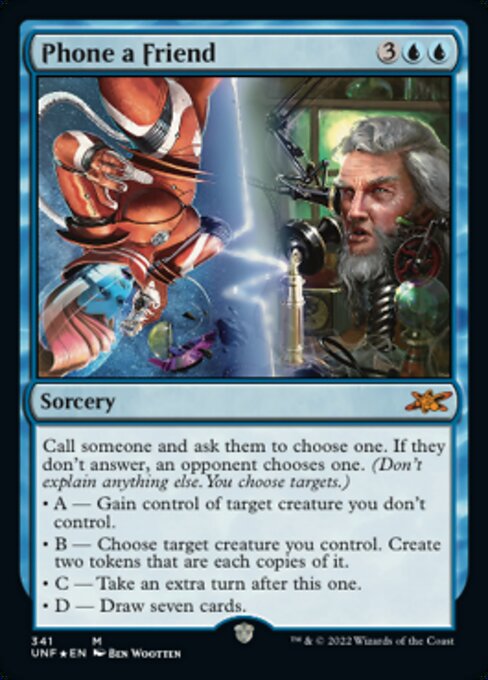 GALAXY FOIL Phone a Friend #341 - Mythic Unfinity